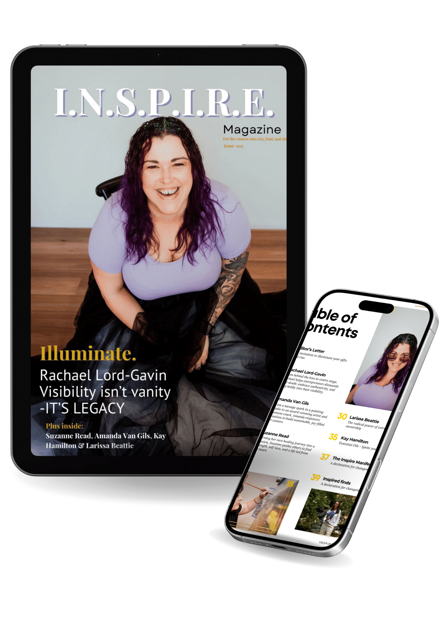 I.N.S.P.I.R.E. Magazine Issue 003 Cover