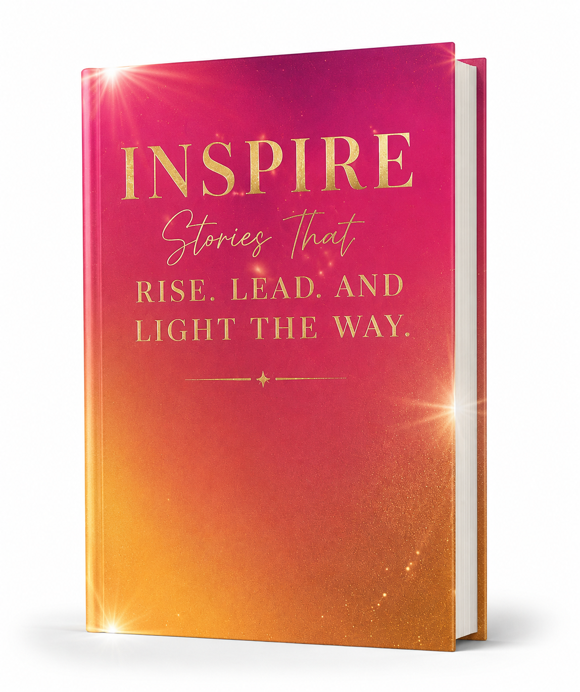 Christine Innes holding the INSPIRE book